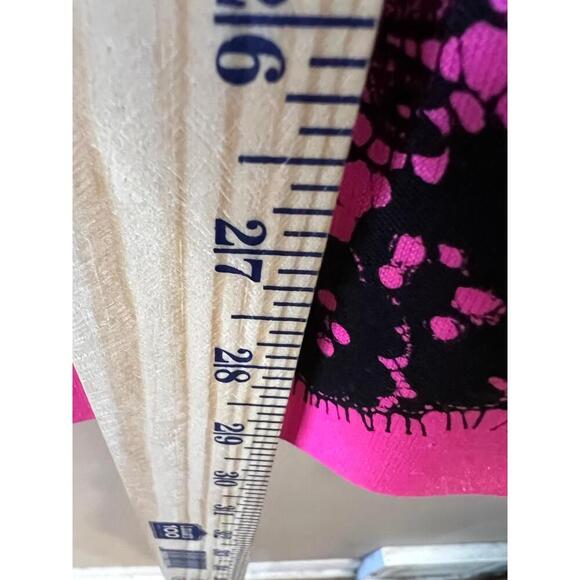 Milly Minis Girls Sleeveless Pink Black Lace Dress Crew Neck Peplum Size 14 - Picture 9 of 11